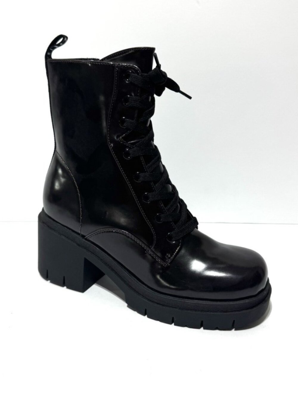 Guess Women's Juel Combat Boots Burgundy Size 9M